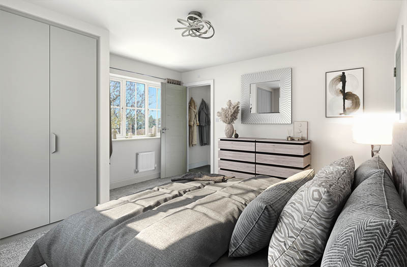 architectural visualisation of apartments development